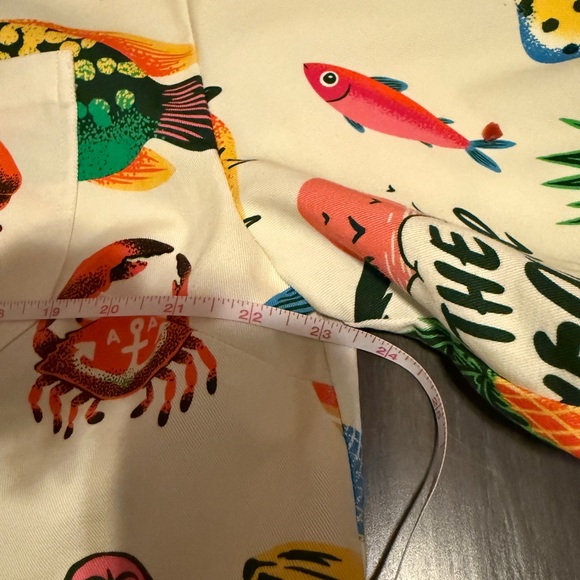 Alemais White Button Down Shirt with Fisherman Prints - Picture 9 of 11